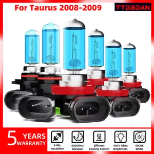 Halogen 9005 H11 Headlight H11 Fog Light Bulbs Combo For Ford Taurus 2008-2009 - Picture 1 of 6
