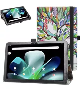 Acer Iconia One 10 B3-A30 Case, PU Leather Folio 2-folding Stand Cover Love Tree - Picture 1 of 5