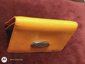 FURLA orange Leather Business Card Holder . - Picture 1 of 11