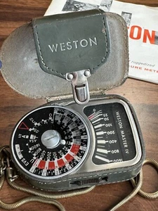 Vintage Weston Master IV Model 745 Belichtungs-/Belichtungsmesser + Gehäuse - wie besehen ungetestet - Bild 1 von 15
