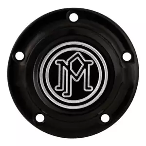 Performance Machine Moto Motorcycle Motorbike Scallop Ignition Cover Black - Picture 1 of 2