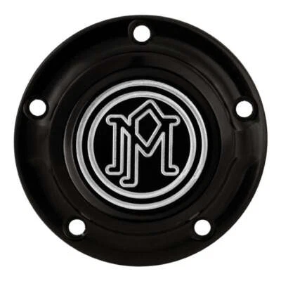 Performance Machine Moto Motorcycle Motorbike Scallop Ignition Cover Black - Image 1 of 2