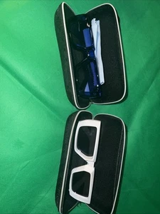 1pair Of Blue Fashion Sun Shades Guy/girls Adult size 1pair Of White ShadesSame - Picture 1 of 5