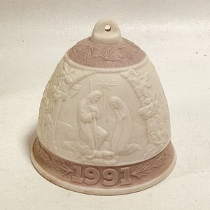 LLADRO Annual CHRISTMAS BELL Ornament 1991 Porcelain #16010 EXC - Made in Spain - Picture 1 of 13