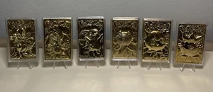 1999 Burger King/Nintendo Pokemon-23K Gold Plated Set of 6-READ DESCRIPTION - Picture 1 of 14