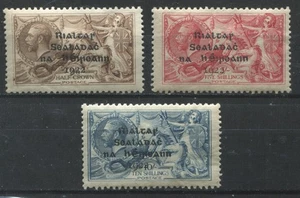 Ireland 1922  Seahorses 2/6d to 10/  mint o.g. hinged - Picture 1 of 1