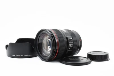 [几乎未使用带罩]佳能 EF 24-105 毫米 f/4 L IS USM AF 变焦微距镜头来自 JP — 第 1/4 张图片