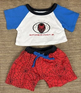 Build-A-Bear Workshop 2007 Spiderman 3 Pajama Outfit - Pants & Shirt BABW - Picture 1 of 9