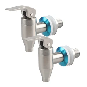 Beverage Dispenser Spigot Polishes Stainless Steel Push Style Spigot for Beve... - Picture 1 of 6