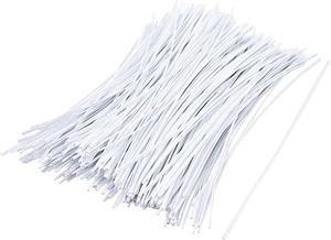 250 Stück Twist Kabel Schnur Kabelbinder Wiederverwendbar Befestigung (6 Zoll, Weiß) - Bild 1 von 12