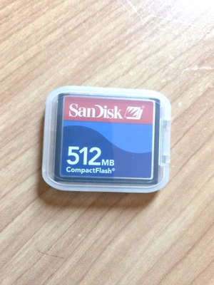 SanDisk 512MB CompactFlash I Card with case - Image 1 of 2