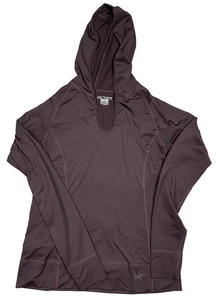 Arc'teryx Langarm Hoodie V-Ausschnitt Damen Large weinrot Pullover Oberteil - Bild 1 von 9