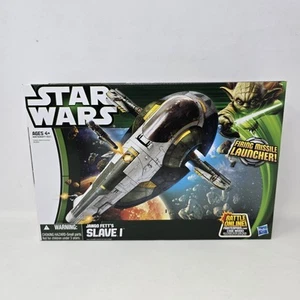 Star Wars Jango Fett's Slave 1 Firing Missile Space Ship Neu Sealed Hasbro 2013 - Bild 1 von 12