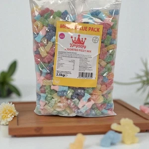 Kingsway verschiedene Fizzy Mix 2,5 kg Mega Vorteilspack Vegan Gelee Süßigkeiten Großpackung Beutel - Bild 1 von 10