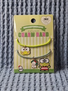 Sanrio Keroppi 2-way Charm Band Hair Elastic + Bracelet JAPAN EXLUSIVE 🔥 - Picture 1 of 4