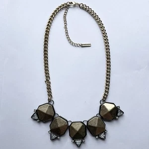 Cookie Lee Strass Halskette Chunky Statement Damen Schmuck - Bild 1 von 3