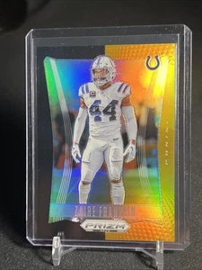 2024 Panini Prizm Deca Zaire Franklin Black & Gold /5 Colts Super Rare SSP 🔥 - Picture 1 of 3