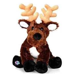 GANZ WEBKINZ LIL KINZ REINDEER PLUSH DEER BROWN HM137 NO CODE - GREAT CONDITION - Picture 1 of 1