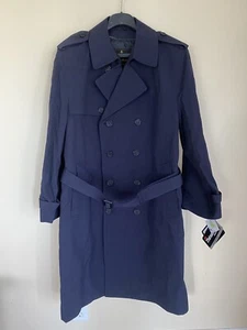 Anchor Uniform Thinsulate Trench Coat Navy Mens 40S 261MT Repels Water Oil NWT - Picture 1 of 8