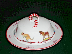 Bernardaud Limoges Frankreich La Ronde des Jouets Muffin oder Suppenschale & Deckel Kind - Bild 1 von 10