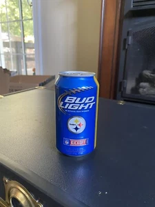 Lata de cerveza Bud Light Pittsburgh Steelers 2012 - vacía - Imagen 1 de 6
