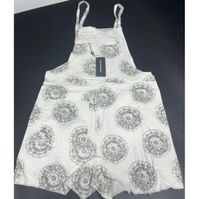 Mono de mezclilla OneTeaspoon nuevo con etiquetas The Cymatic Pini en blanco/gris talla XL Foto 1 de 4