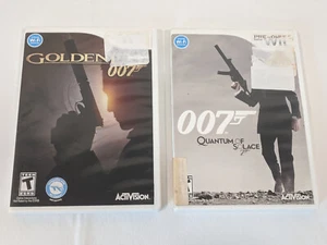 Nintendo Wii Games lot of 2 GoldenEye 007 & Quantum Of Solace with Manuals - Picture 1 of 7