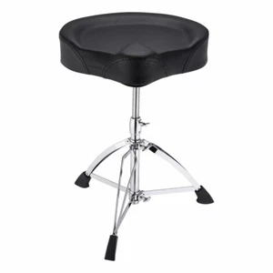 Adjustable Folding Padded Seat Chair Drum Throne Drummer Stool Stand Percussion - Picture 1 of 8