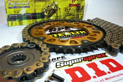 Suzuki SV650 SUPERSPROX 525 DID VX3 1999-2009 dorado QA + KIT CADENA Y PIÑONES 2t Foto 1 de 4