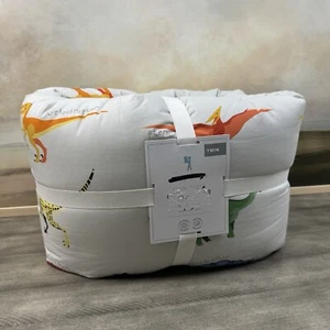 Pottery Barn Kids Finn Dino Dinosaur Quilt Comforter Twin Multicolor NWT Read - Picture 1 of 11