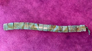 TURQUOISE BEADS - BEAUTIFUL - DOUBLE DRILLED - RECTANGLE BY THE STRAND - Picture 1 of 17