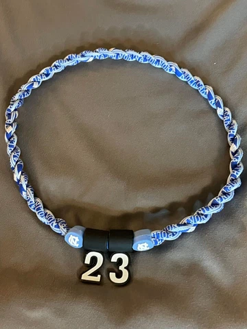 UNC Tarheels MICHAEL JORDAN #23 Double Rope Team Necklace 22" FAST! FREE SHIP! Cover