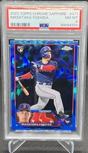 2023 Topps Chrome Sapphire #471 MASATAKA YOSHIDA Refractor - PSA 8 - Picture 1 of 2