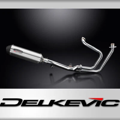 Honda NT650V Deauville 98-05 Complete Exhaust 2-1 Muffler 343mm XOval Stainless - Image 1 of 4