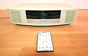 Bose Wave Radio II Ivory Clock AM/FM Radio w/ Remote Compact Home Shelf Stereo - Picture 1 of 13