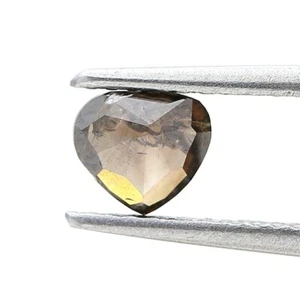 loose natural diamond 0.56tcw grayish brown sparkling heart brilliant cut jewel - Picture 1 of 14