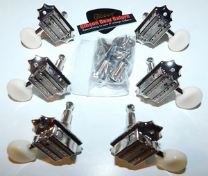 Epiphone Les Paul Junior Tuners Set White Nickel Guitar Parts SG Gibson Pick JR - Picture 1 of 3