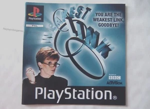 Folleto de instrucciones 58551 - El eslabón más débil - Sony PS1 Playstation 1 (2001) SLE - Imagen 1 de 1