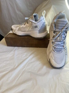 Herren Adidas Dame 7 Basketball weiß Hi-Top Gegner Beratung Schuhe-Größe 12 - Bild 1 von 15
