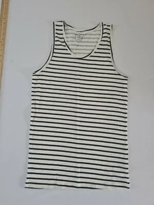 Herren Tank Top Pep&co Größe S ärmellos weiß gestreift 9073 - Bild 1 von 10
