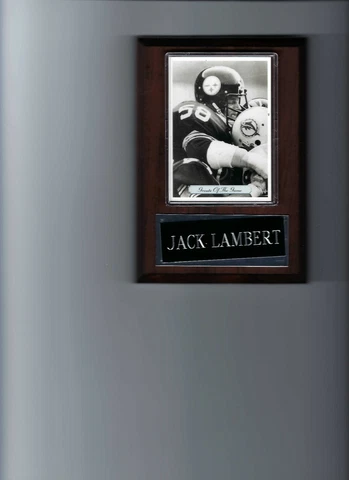 JACK LAMBERT PLAQUE PITTSBURGH STEELERS FOOTBALL NFL   C2 Cover