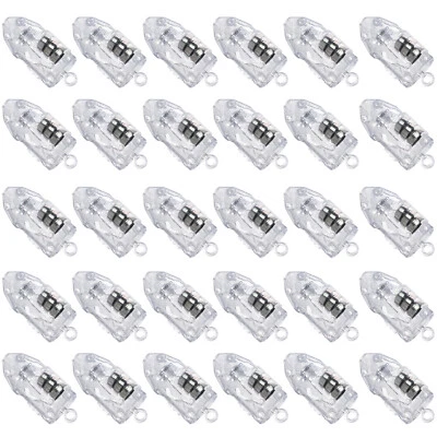 NOVELTY PLACE White LED Mini Party Light for Paper Lantern, Balloons Weddings Decorations 30pc