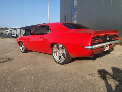 1969 Chevrolet Camaro SS Pro Touring 575HP+NOS For Sale V8 Ferrari rot - Bild 1 von 4