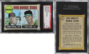 1968 Topps Stars Ron Stone Frank Peters #409 SGC Authentic Authentic Rookie RC