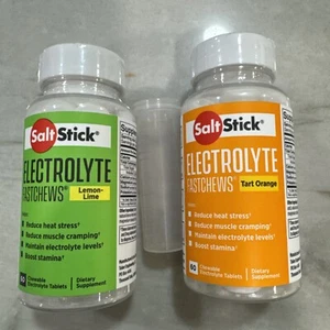 SaltStick FASTCHEWS® Variety 2-Pack - 60 Count Bottles of Tart Orange & Zesty... - Picture 1 of 4
