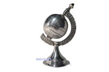 Brass World Globe With Brass Arc And Base Home Decor Gift Item
