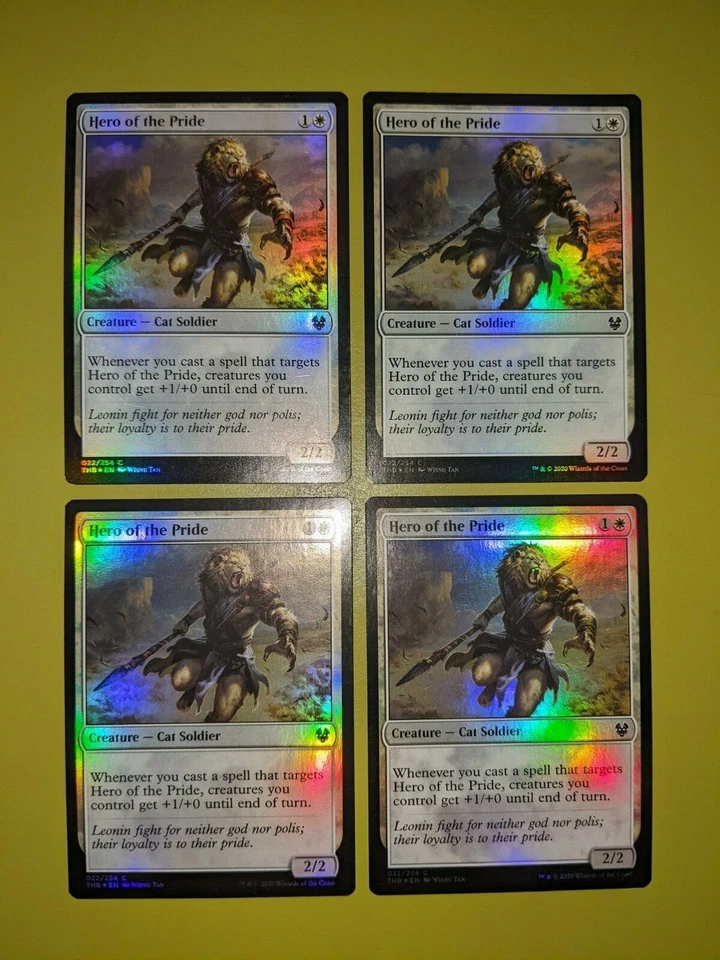 FOIL Hero of the Pride x4 Theros: Beyond Death 4x Magic the Gathering MTG - Image 1 of 1
