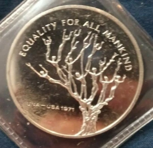 1971 United Nations Equality For All Mankind Proof Sterling Silver  - Picture 1 of 2