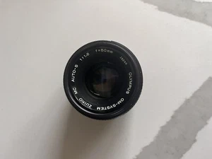 Olympus OM-System F. Zuiko Auto-S 1:1.8 F=50mm Camera Lens 464968 UNTESTED AS-IS - Picture 1 of 5