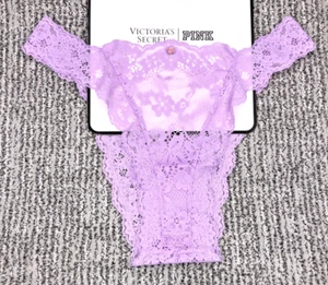 Victoria's Secret Dream Angels NWT XXL Purple Lace Brazilian Cheeky Panty - Picture 1 of 10